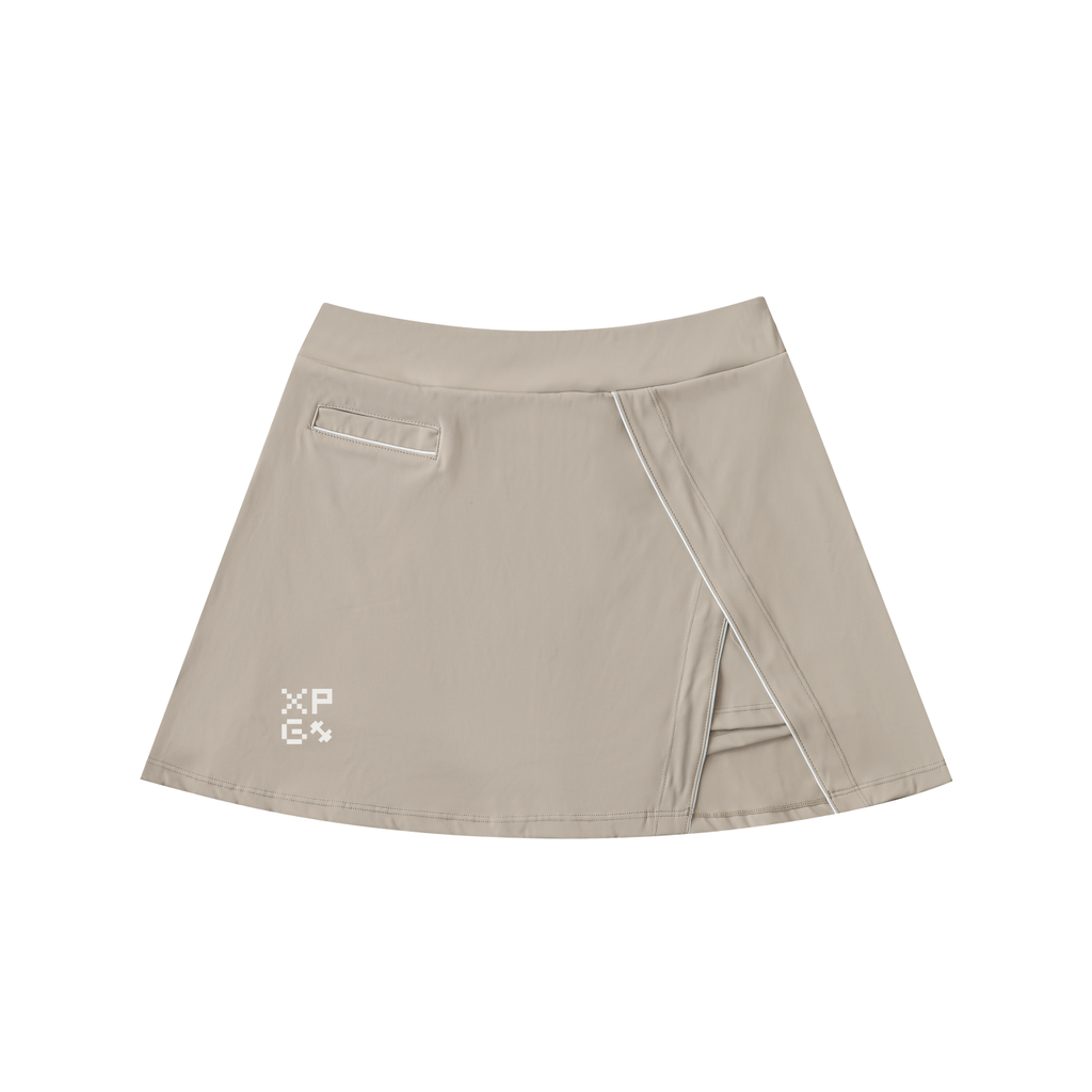 XPG High-Waist Pocketed A-Line Skirt